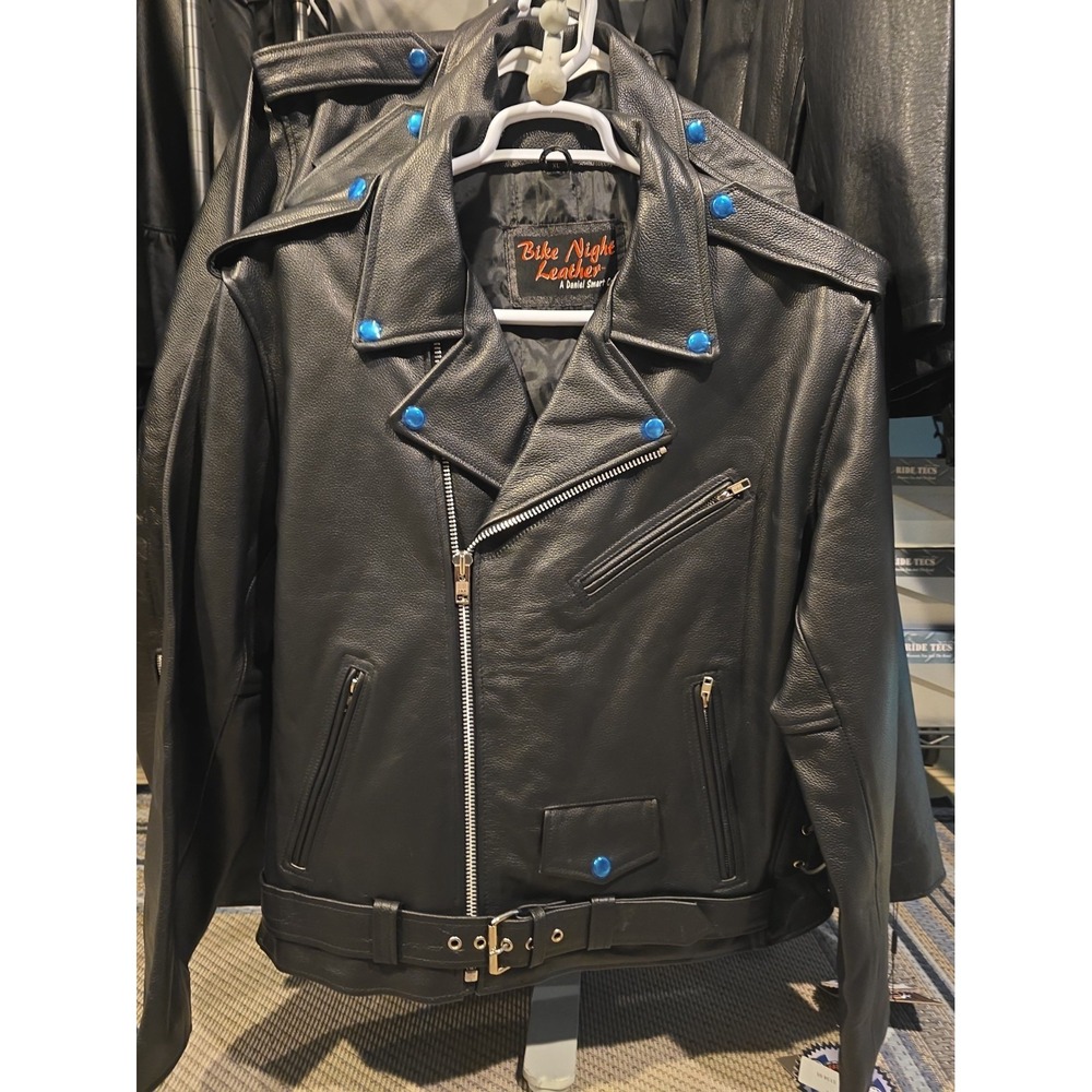 Daniel Smart DS711 Magno Men's Leather Motorcycle Jacket Sz XLarge